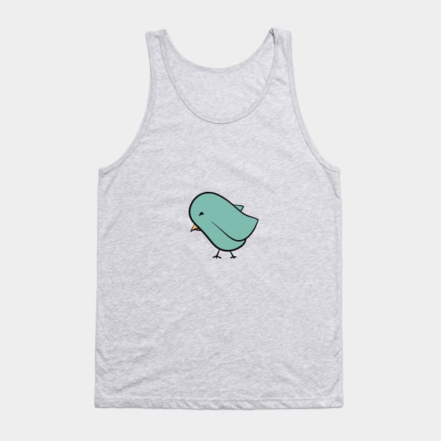 Cartoon Bird - Mad Tank Top by SRSigs